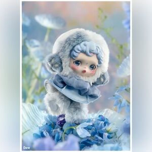 NIB POP MART SKULLPANDA L'impressionnisme Plush Pendant - Dew